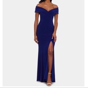 Xscape Dress Size 6P - royal blue